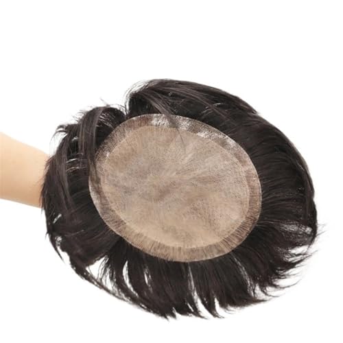 Parrucca uomo Toupet Herren Echthaar Männliche Perücke Naturhaarperücken for Mann Dünne Haut Brasilianische Haarteile Systemersatz Parrucca(20x22cm) von lskdnrufh