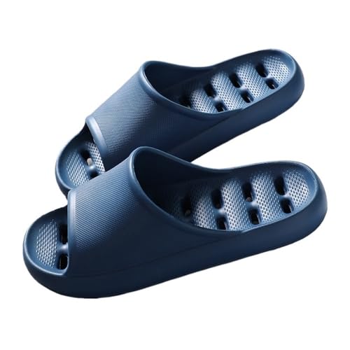 badelatschen for dusche indoor herren badelatschen dicker boden anti wasserverlust rutschfest sandalen hausschuhe badeschuhe badeschuhe, blau, 42 EU von lskdnrufh