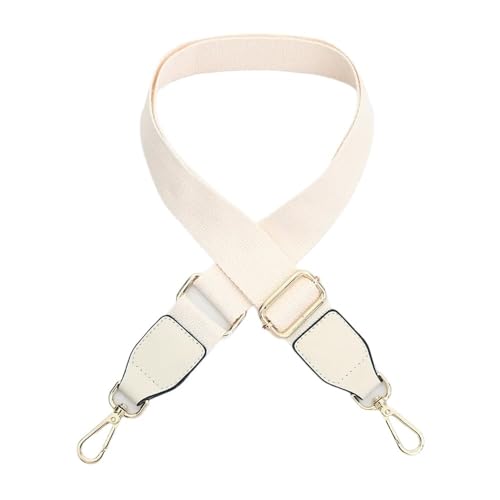 lskdnrufh Schultergurt Taschengurt for Umhängetasche, Gürtelzubehör, DIY, Damen-Schultertaschengriffe, einfarbig, Handtaschengurt, verstellbar Taschengurt(Beige,140cm Gold) von lskdnrufh