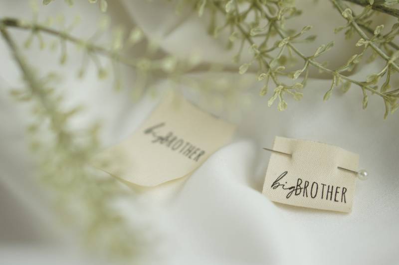 3Er Set Baumwoll-Label "Big Brother" von lubodesignberlin