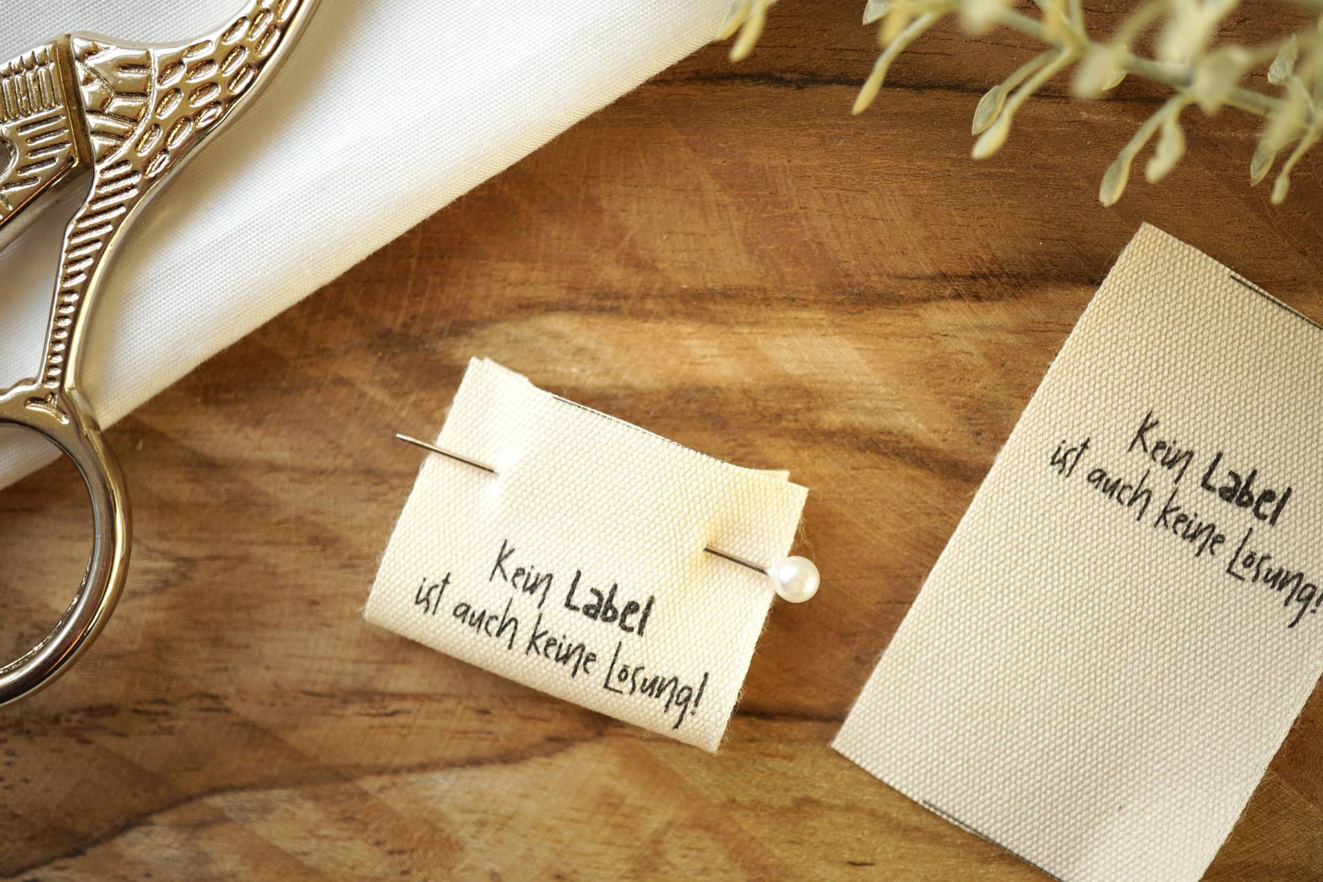 3Er Set Baumwoll-Label "Kein Label Ist Auch Keine Lösung" von lubodesignberlin