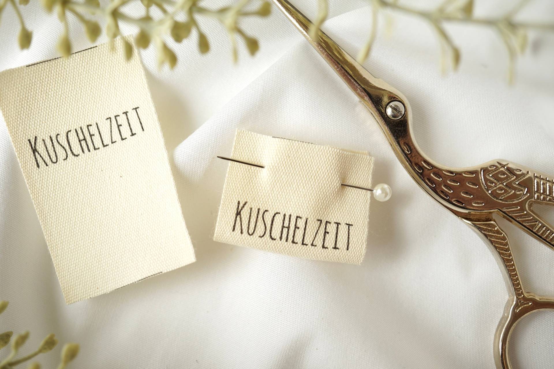 3Er Set Baumwoll-Label "Kuschelzeit" von lubodesignberlin