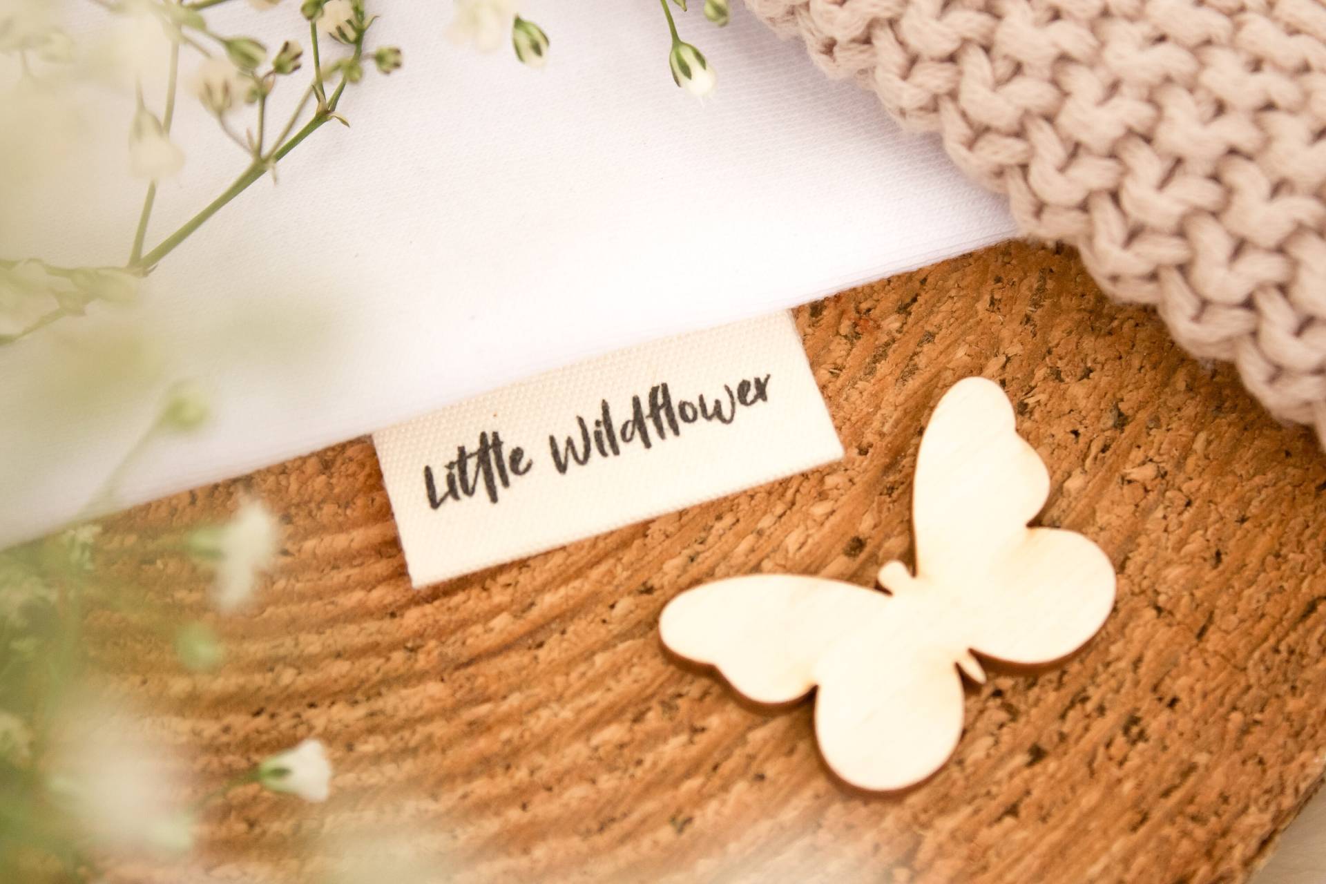 3Er Set Baumwoll-Label "Little Wildflower" 3Er Set Baumwoll-Label "Little Wildflower" von lubodesignberlin