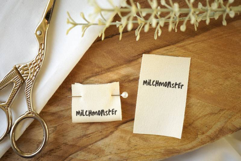 3Er Set Baumwoll-Label "Milchmonster" von lubodesignberlin