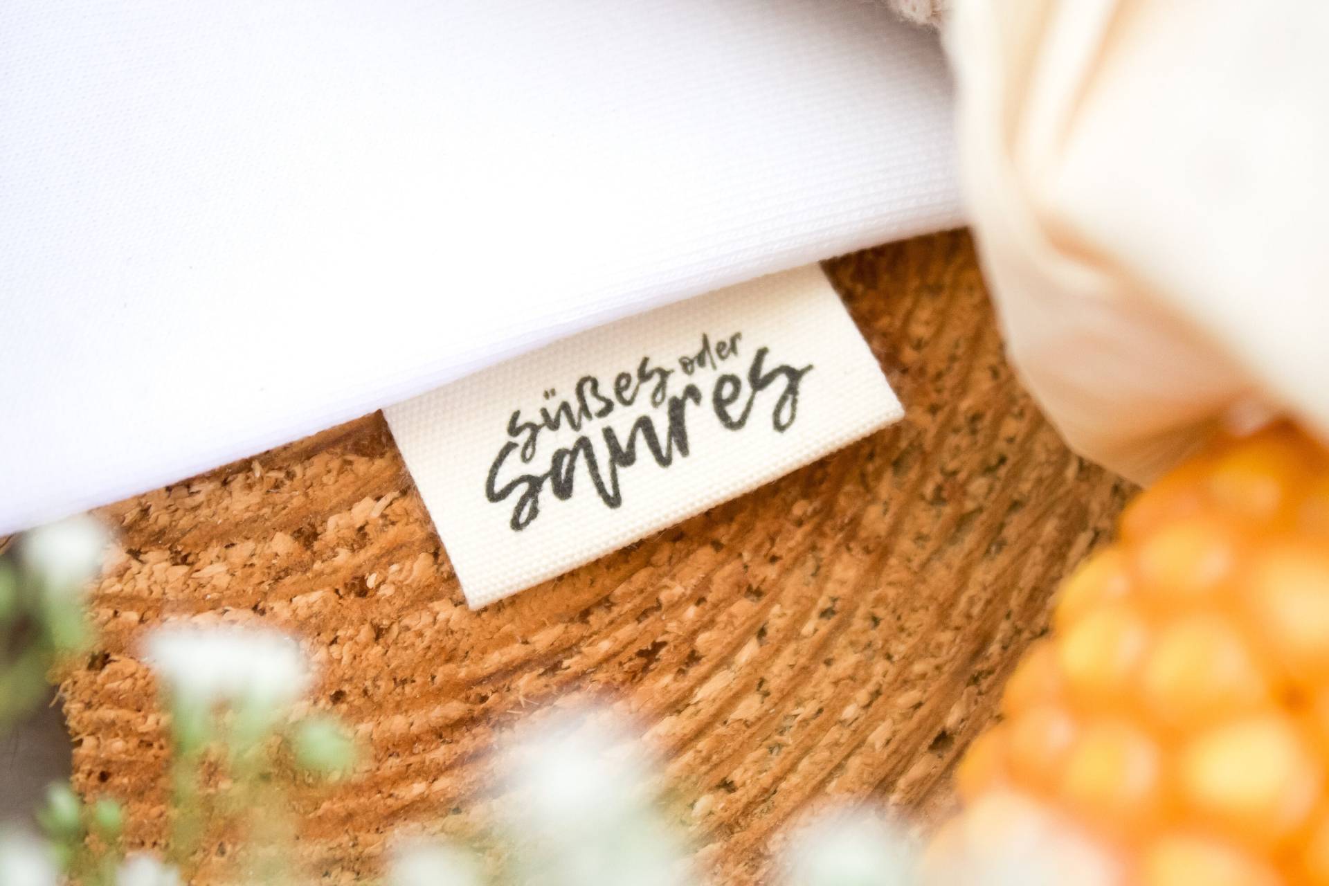 3Er Set Baumwoll-Label "Süsses Oder Saures" 3Er Set Baumwoll-Label "Süsses Oder Saures" von lubodesignberlin