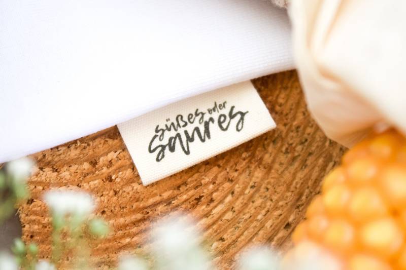 3Er Set Baumwoll-Label "Süsses Oder Saures" von lubodesignberlin