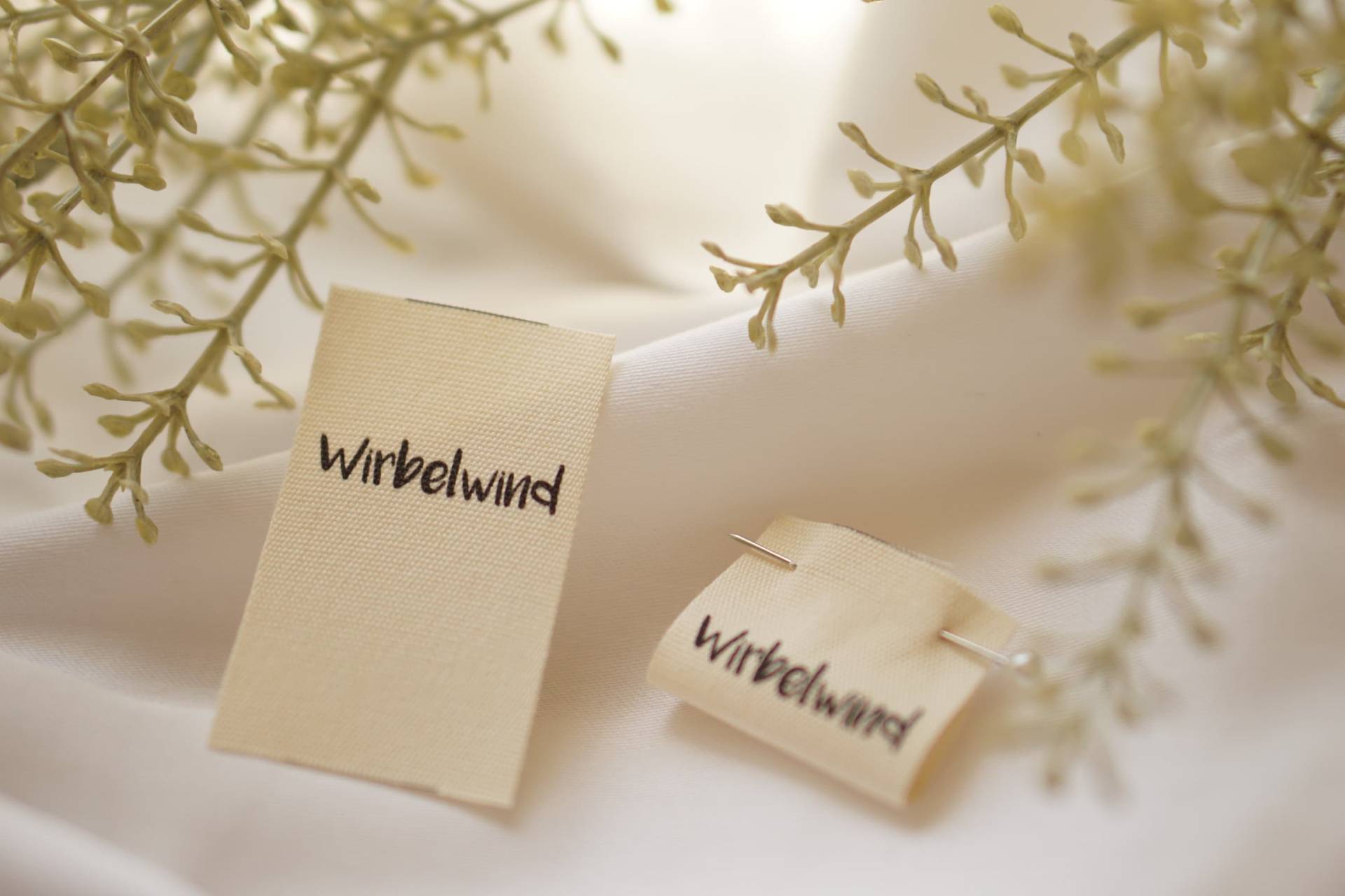 3Er Set Baumwoll-Label "Wirbelwind" 3Er Set Baumwoll-Label "Wirbelwind" von lubodesignberlin