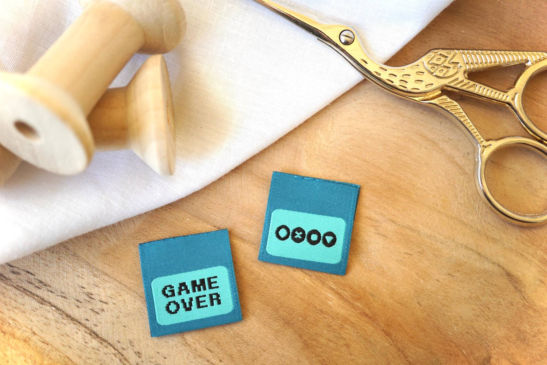 3Er-Set Weblabel "Game Over" 3Er-Set Weblabel "Game Over" von lubodesignberlin