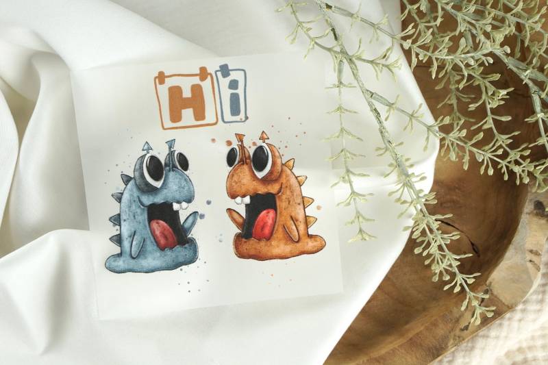 Bügelbild „Monstermäßig" - Midi Bügelbild „Monstermäßig" - Midi von lubodesignberlin