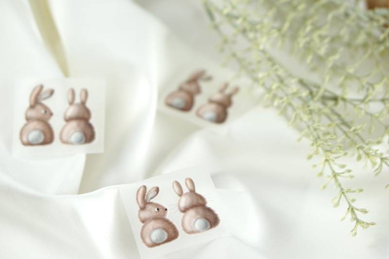 Bügelbild „Pummelhäschen" - Mini von lubodesignberlin