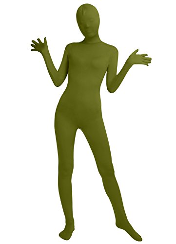 Frauen-Fit Ganzanzug Spandex One Piece Ganzkörper Zentai Kostüm Lycra Bodysuit (XL, army green) von lucky baby store