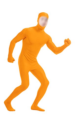lucky baby store Jungen Herren Ganzkörperanzug Offenes Gesicht Spandex Einteiler Maske Zentai Kostüm Bodysuit, Orange, S lucky baby store Jungen Herren Ganzkörperanzug Offenes Gesicht Spandex Einteiler Maske Zentai Kostüm Bodysuit, Orange, S von lucky baby store
