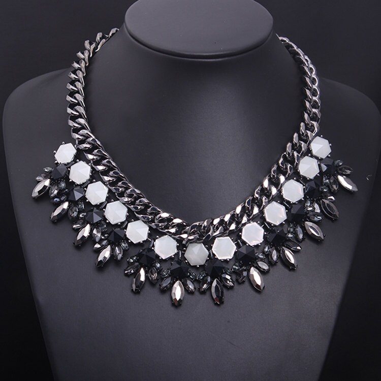 Sale 70% Preis Als Gemarkt Kombiniere Porto Classic Floral Swarovski Crystal Vintage Party Halskette Nk13903 von luckycat1930