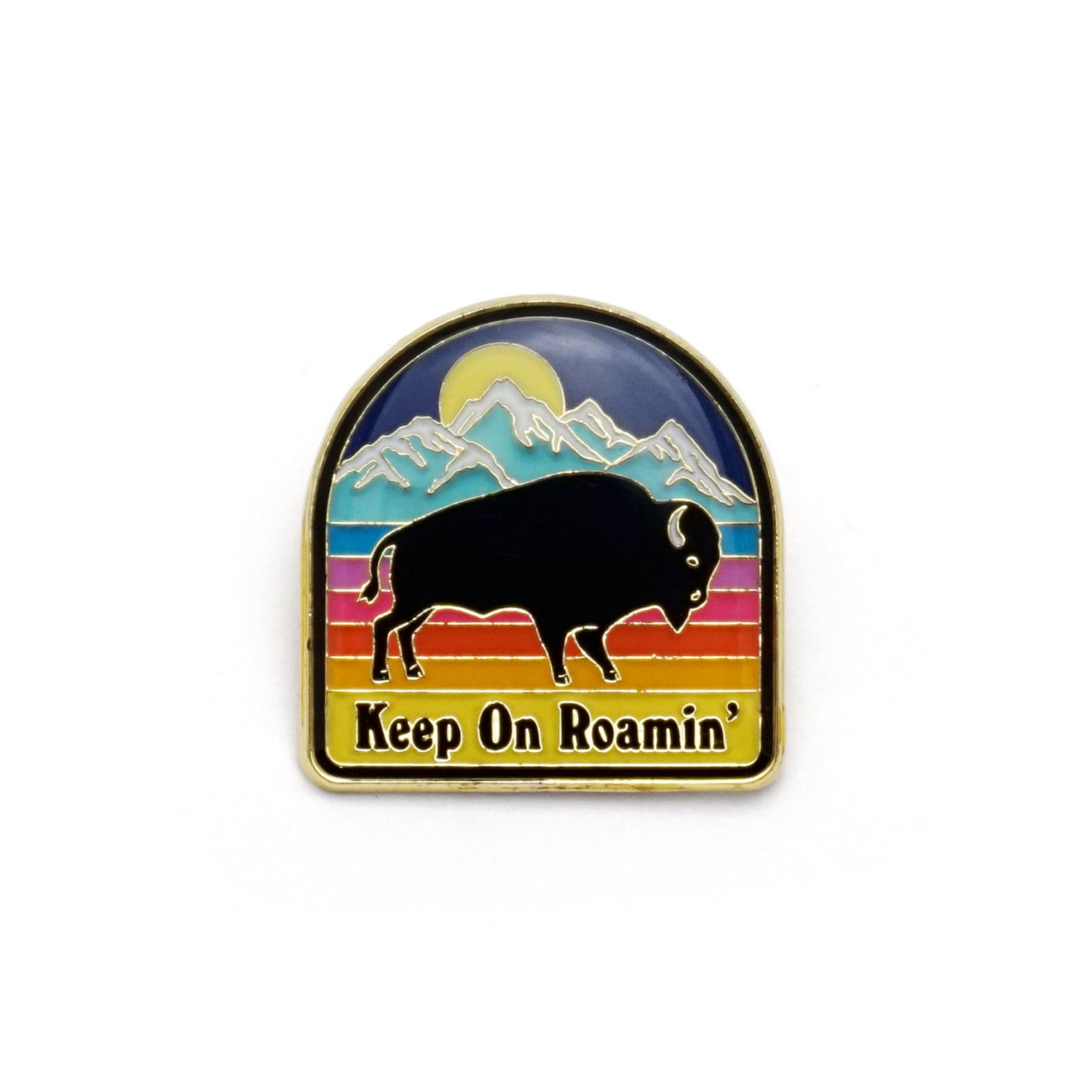 Bison Emaille Pin Bison Emaille Pin von luckyhorsepress