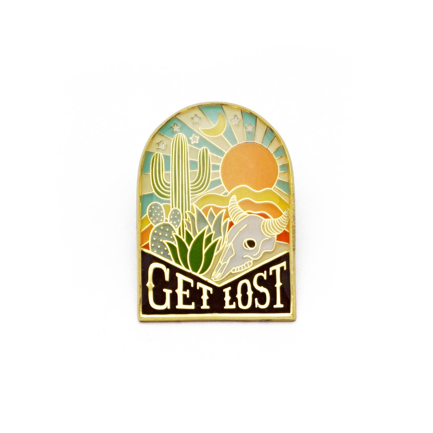 Get Lost Emaille Pin Get Lost Emaille Pin von luckyhorsepress