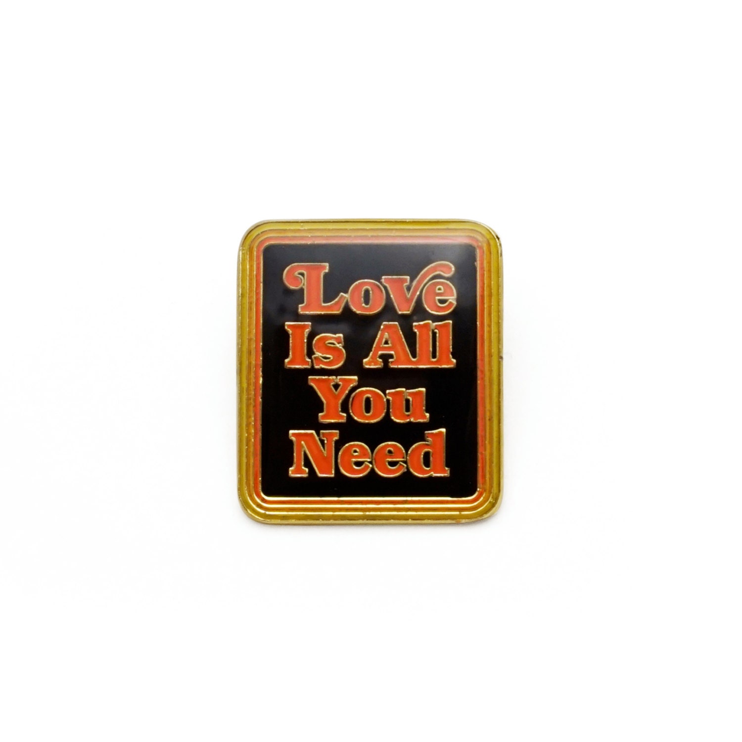Love Is All You Need Emaille Pin Love Is All You Need Emaille Pin von luckyhorsepress