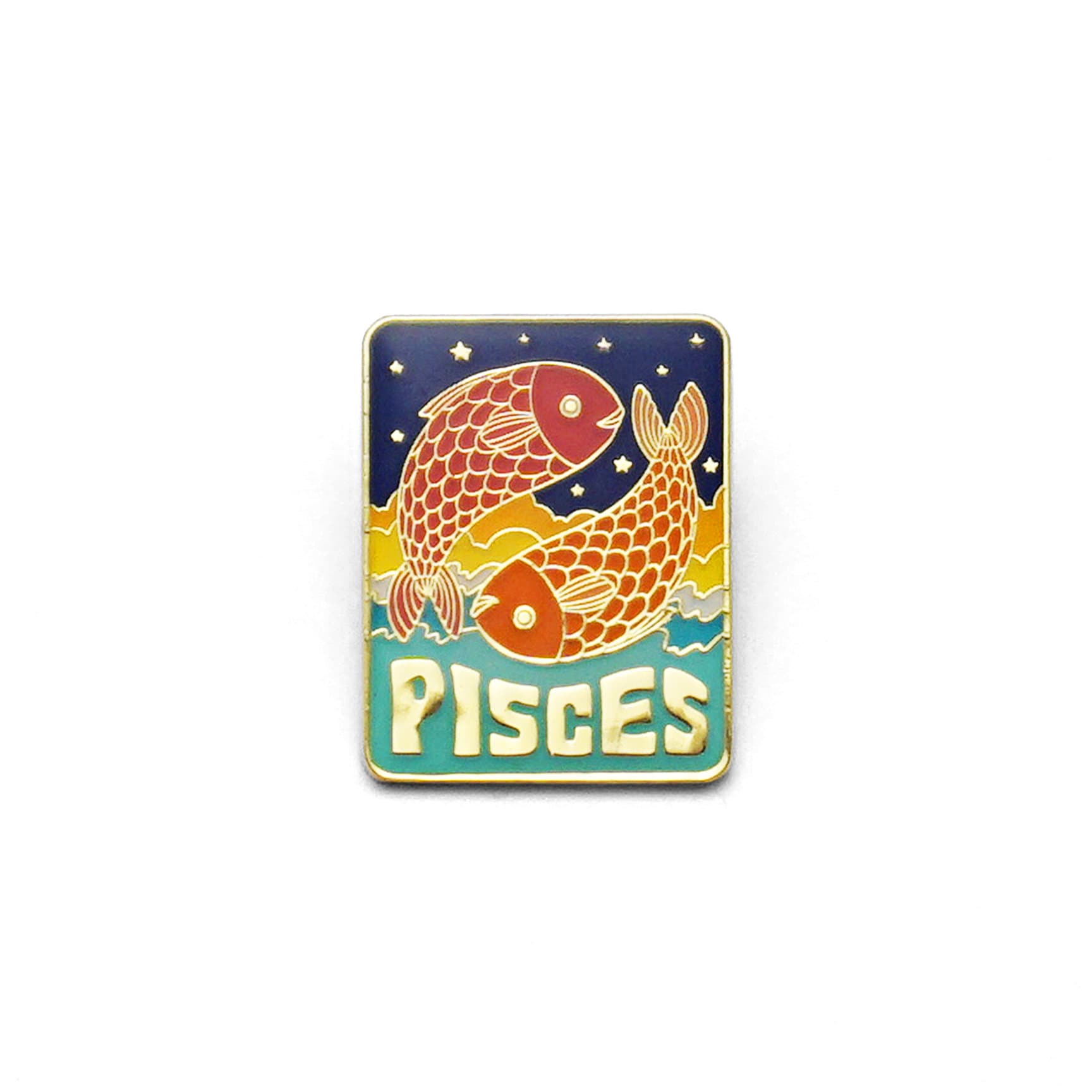 Pisces Emaille Pin von luckyhorsepress