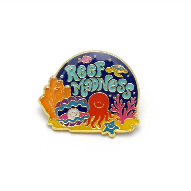 Reef Madness Emaille Pin Reef Madness Emaille Pin von luckyhorsepress