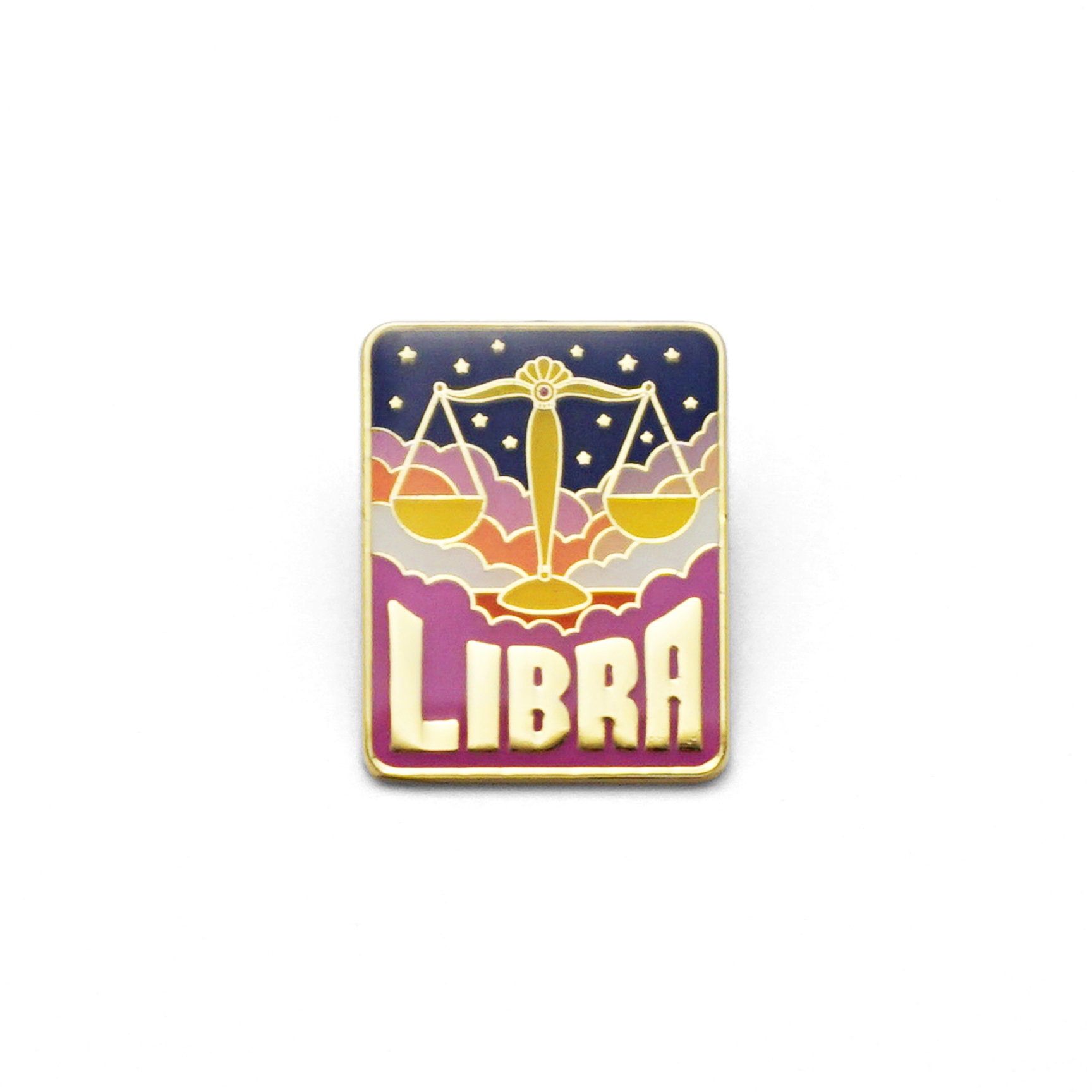 Waage Emaille Pin Waage Emaille Pin von luckyhorsepress