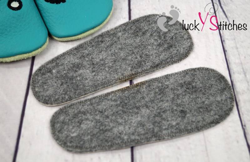 Wollfilzeinlage, Sohle Für Lederpuschen von luckystitchesShop