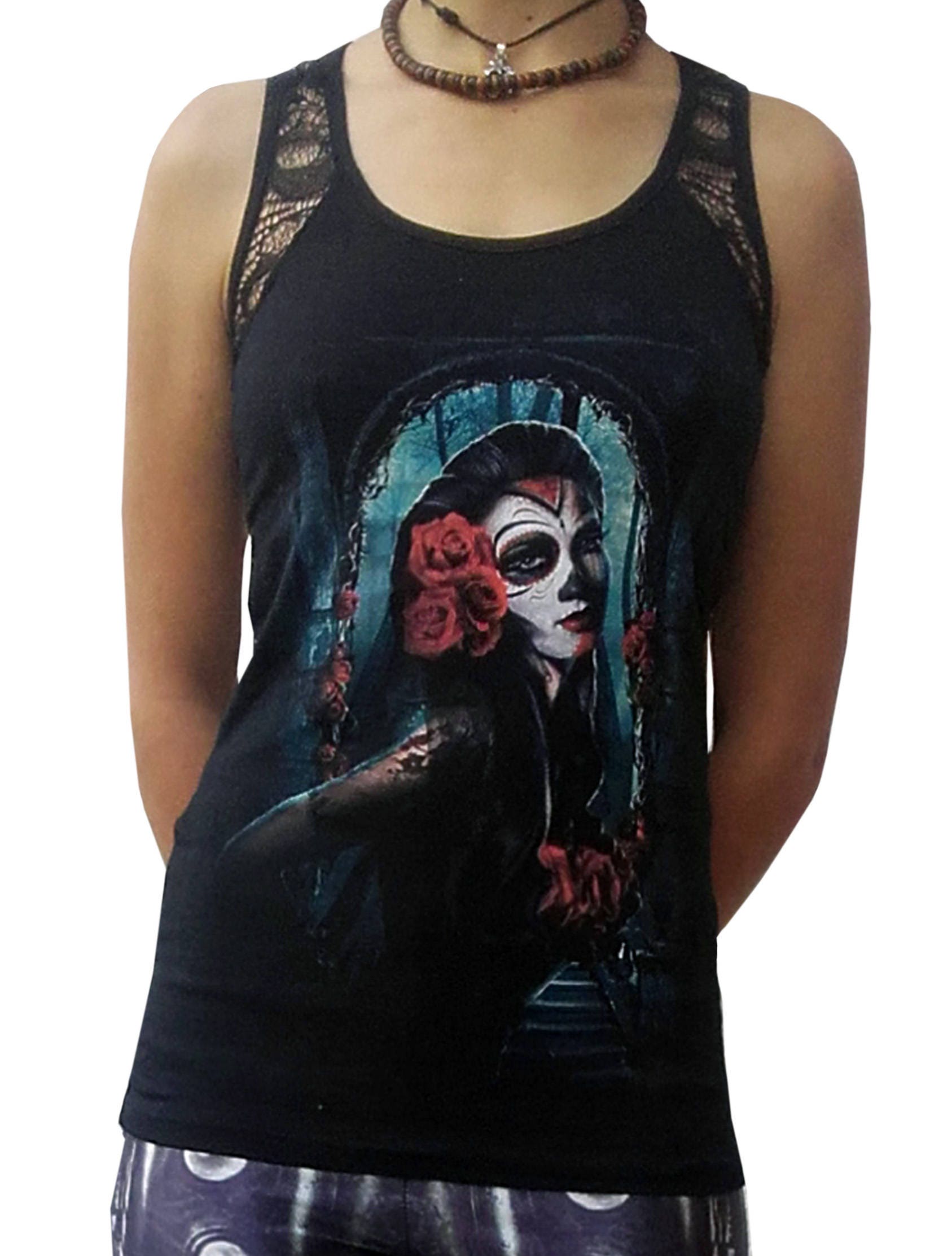Back Free Lady Tanktop La Muerta von lucyfirefashion