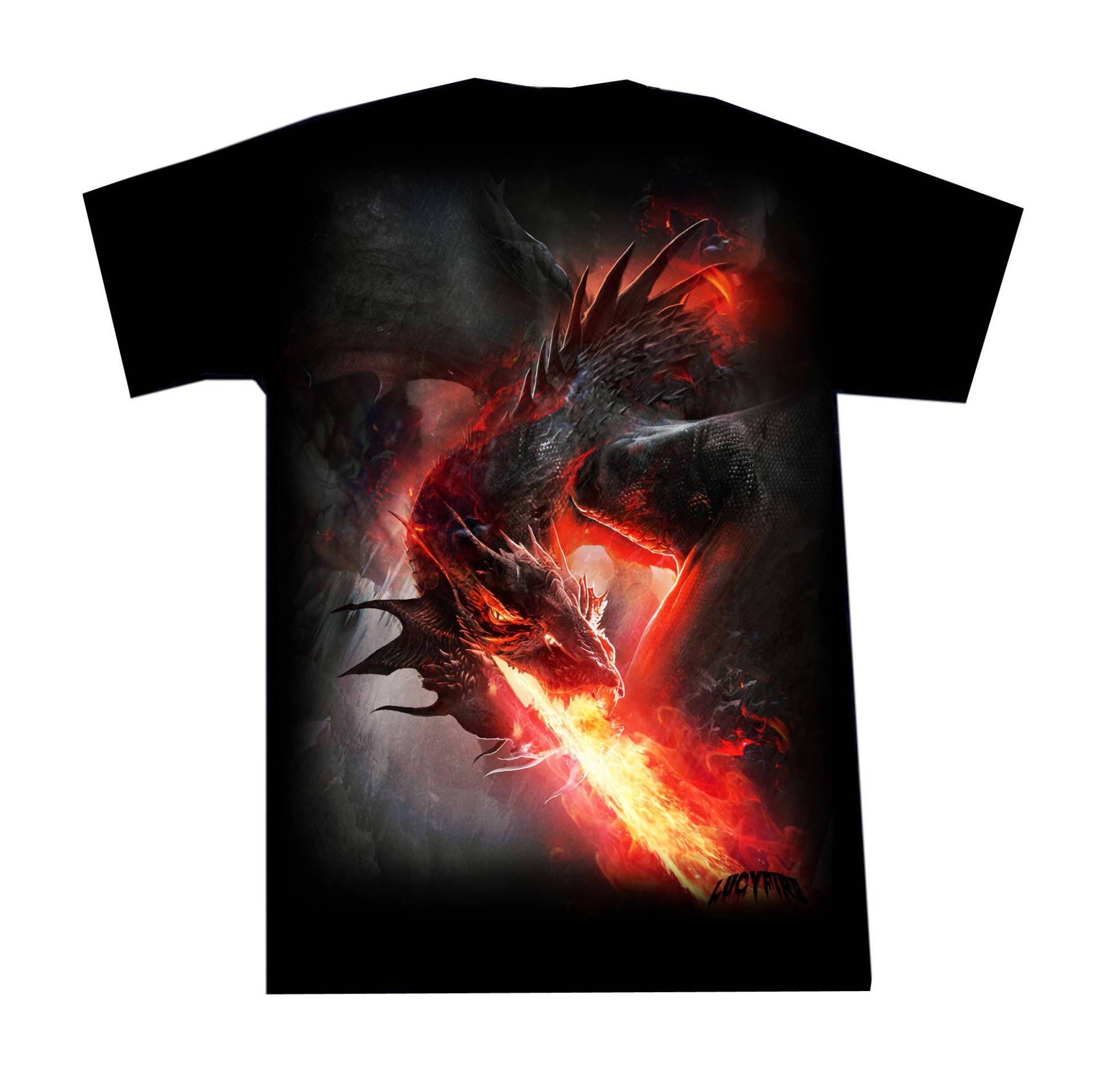 Fire Dragon T Shirt von lucyfirefashion