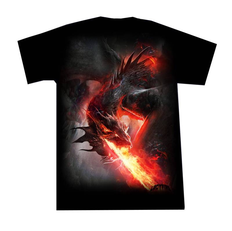 Fire Dragon T Shirt von lucyfirefashion