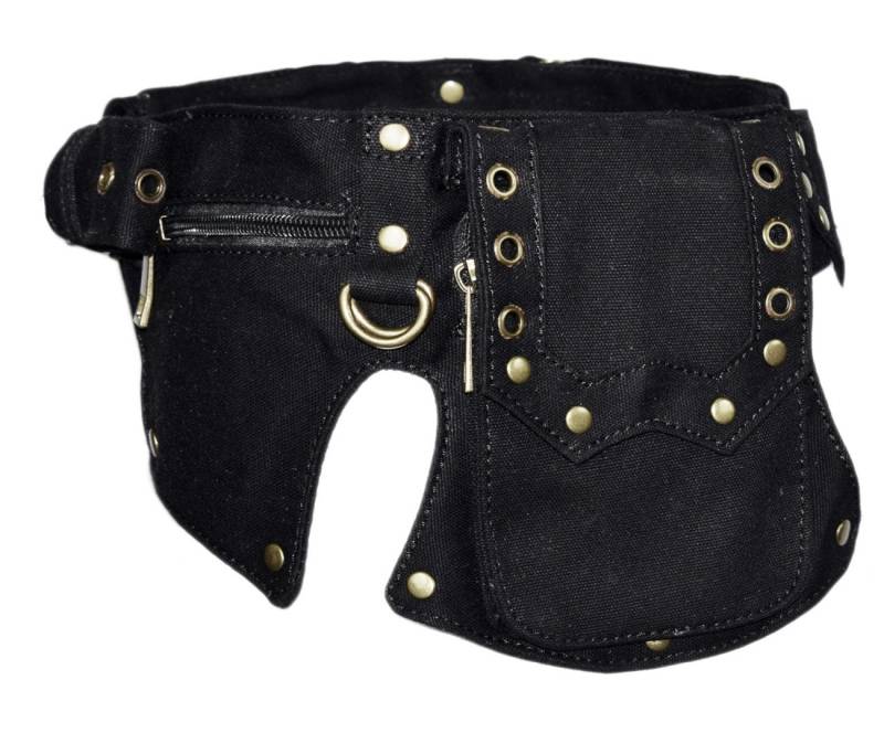 Hipbag Black With Bras Studs & Hook von lucyfirefashion