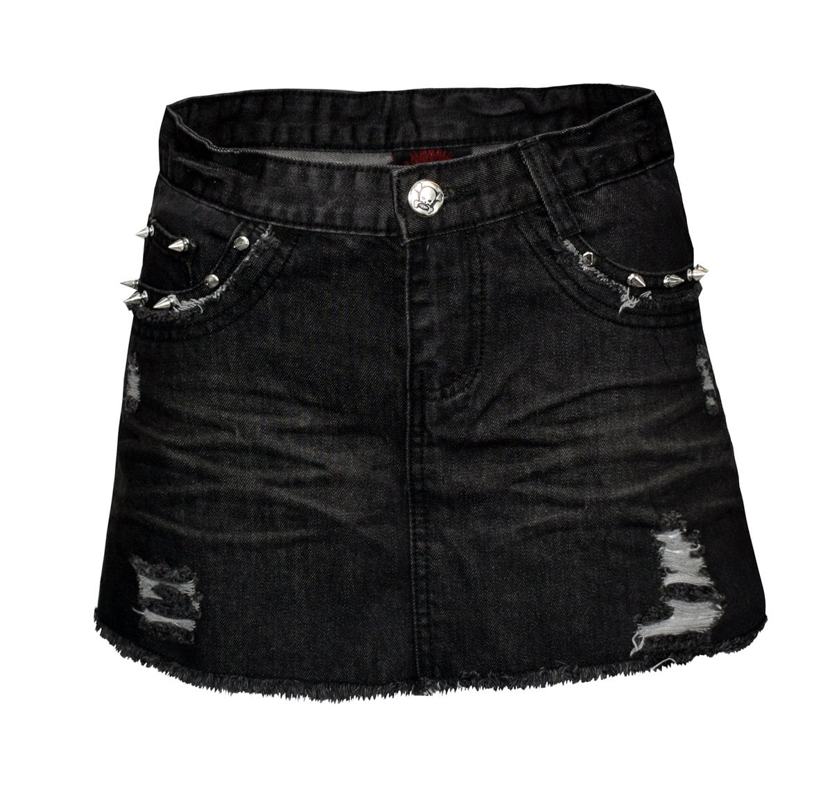 Jeans Mini Rock Stonewash Black von lucyfirefashion