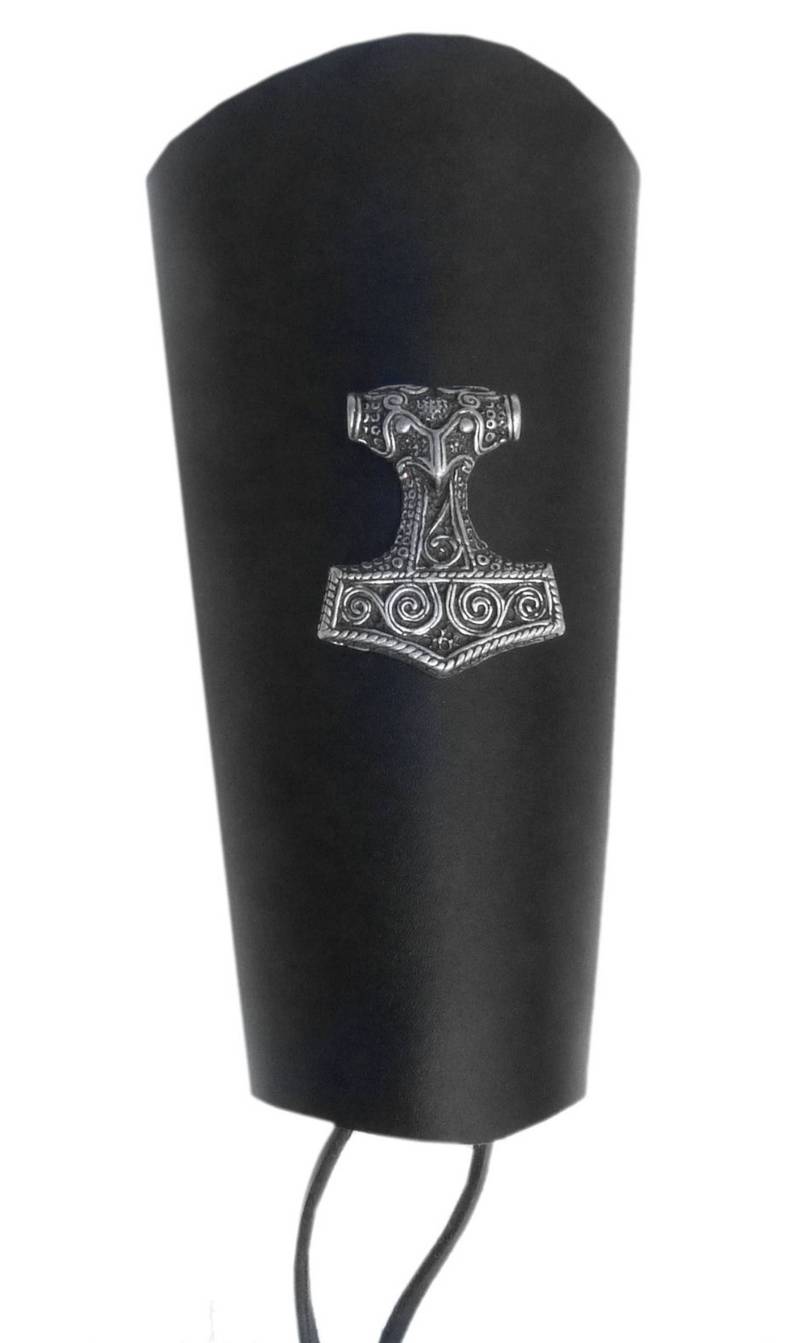 Leder Armschiene Thors Hammer von lucyfirefashion