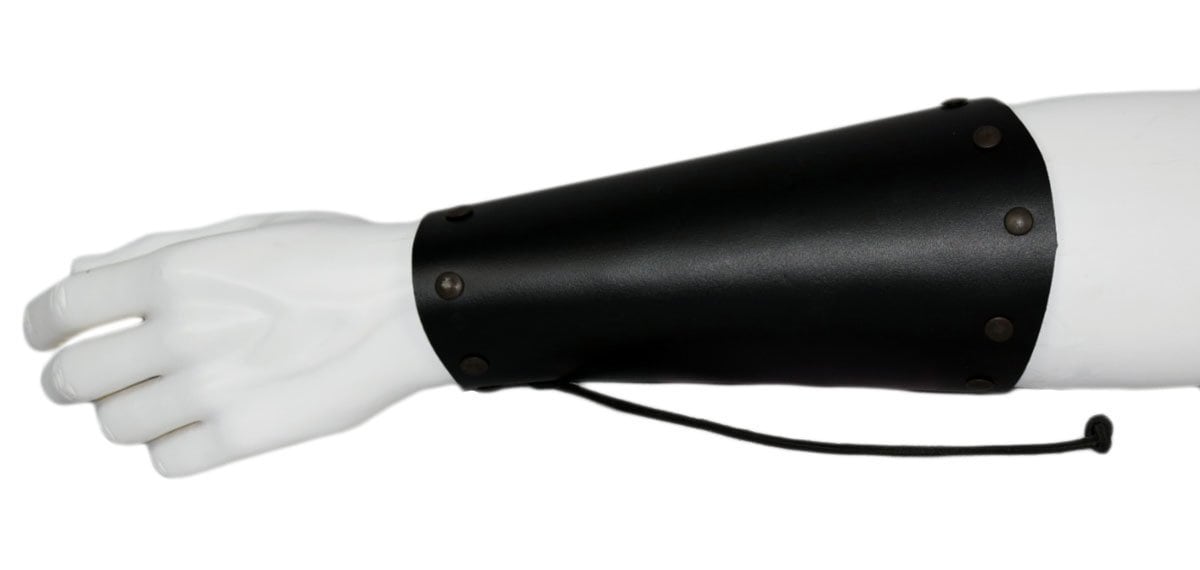 Long Bracer Black Studed Hems von lucyfirefashion