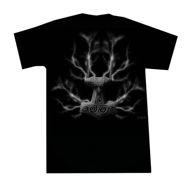 Pagan Metal T Shirt Thorshammer von lucyfirefashion