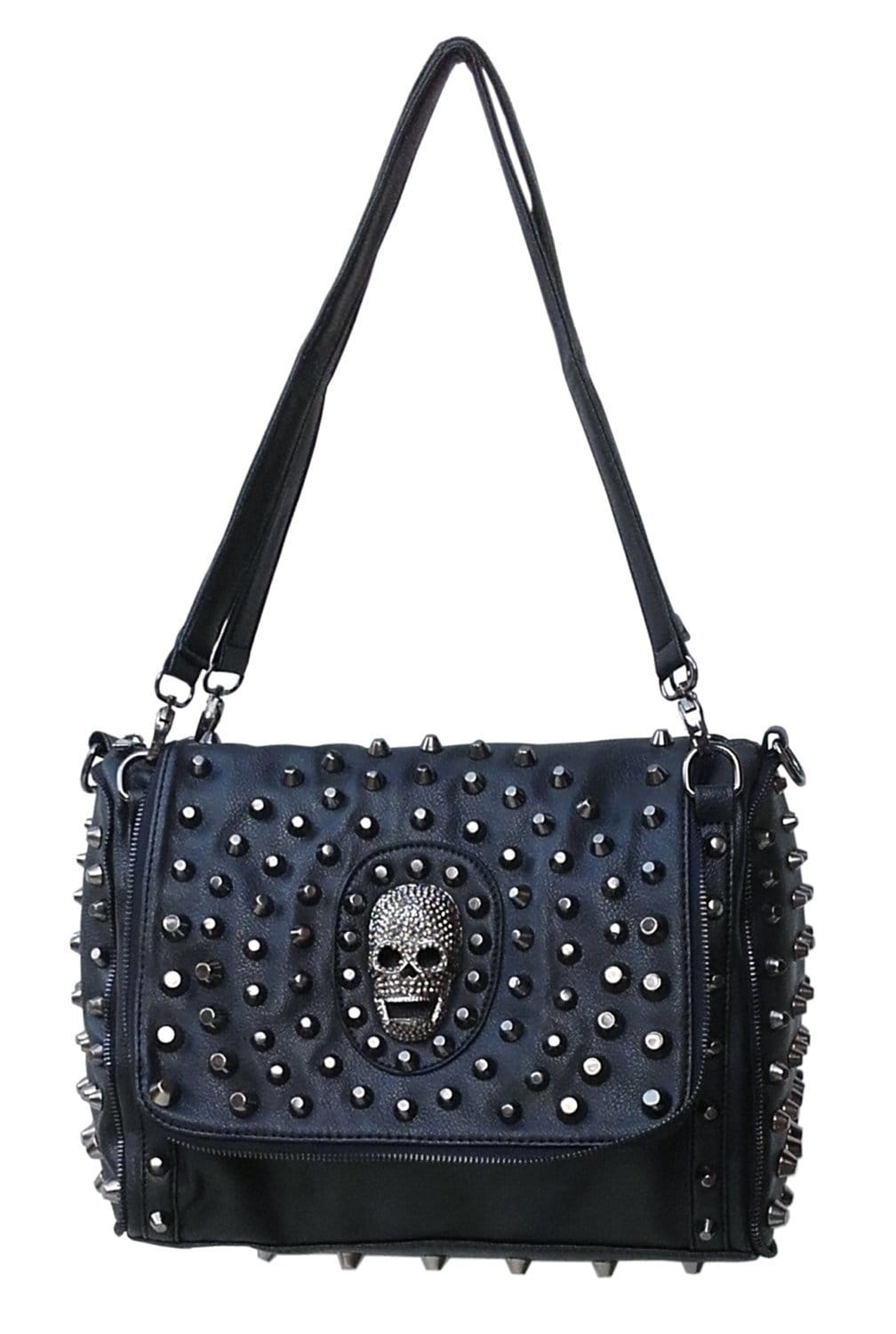 Schulter Und Handtasche Nieten Skull Oval von lucyfirefashion