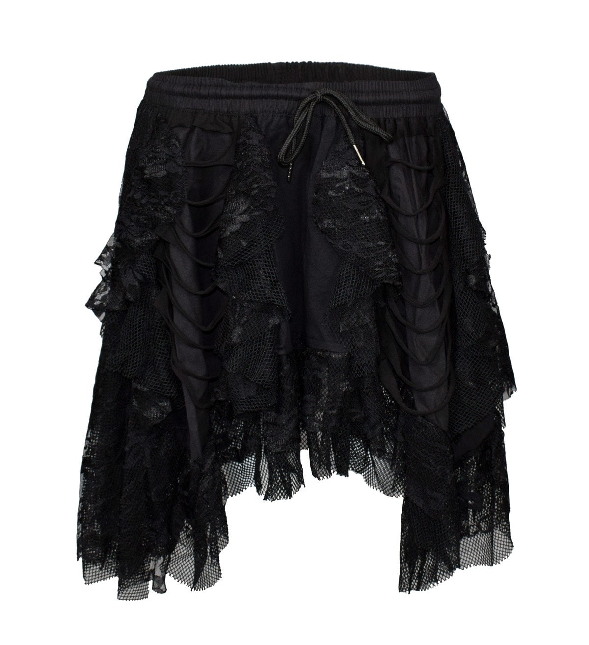 Short Black Pixi Style Skirt von lucyfirefashion