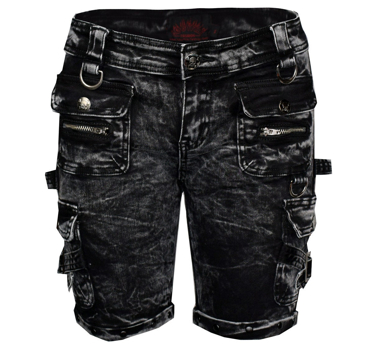 Snowwash Lady Biker Three Quarters Shorts von lucyfirefashion