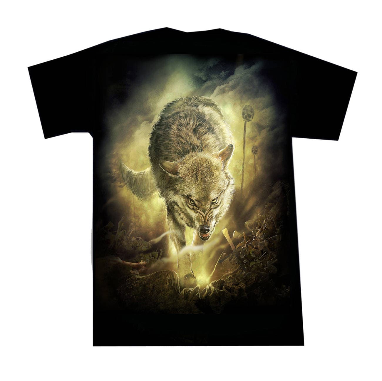 T Shirt Battle Field Wolf von lucyfirefashion