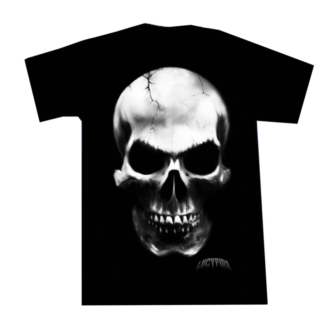 T Shirt Big Skull von lucyfirefashion
