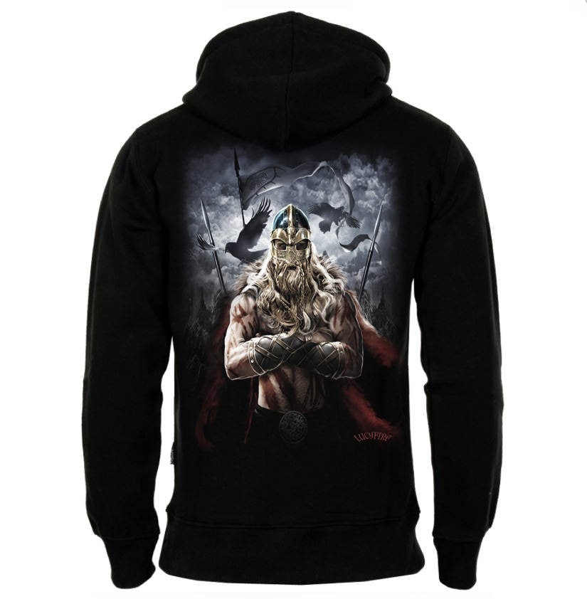 Viking Warrior Zipper Hoody von lucyfirefashion