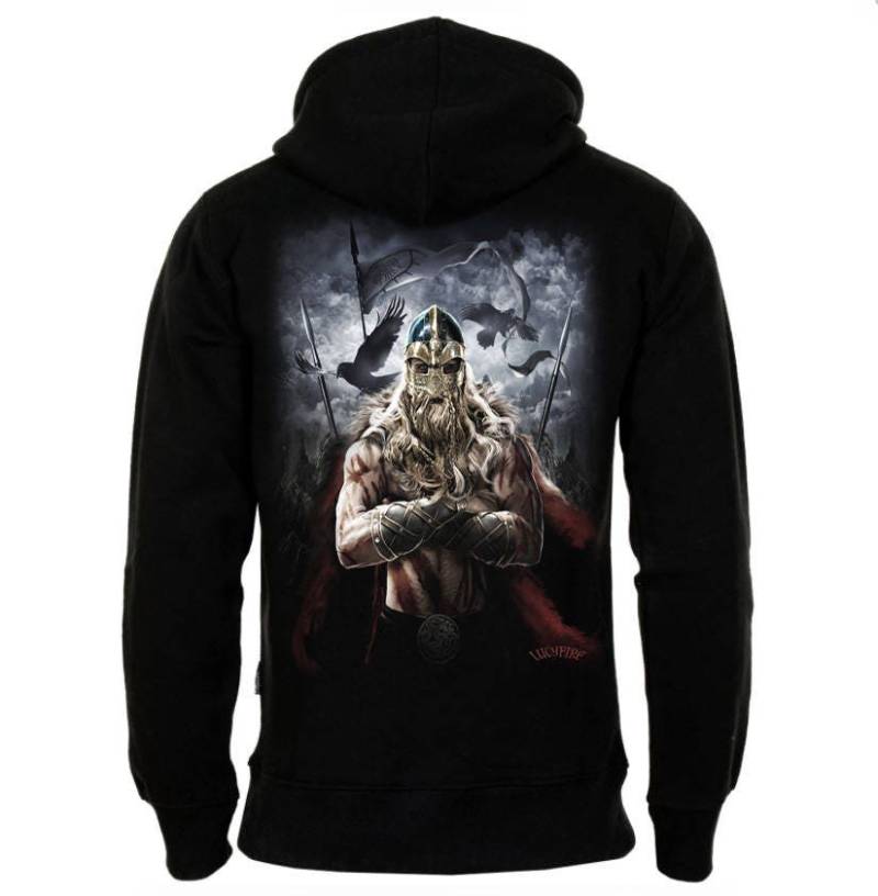 Viking Warrior Zipper Hoody von lucyfirefashion