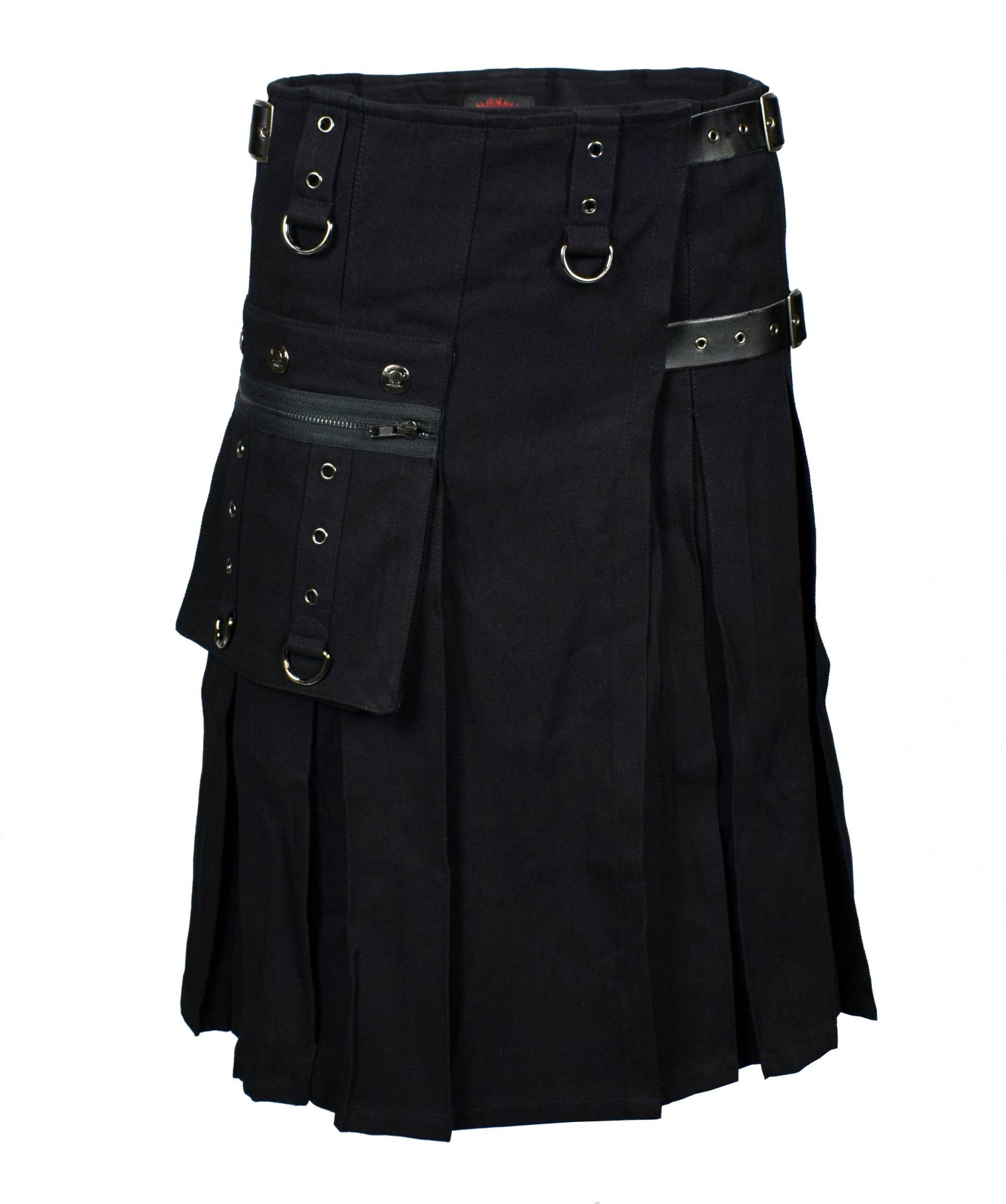 Worker Kilt Schwarz von lucyfirefashion