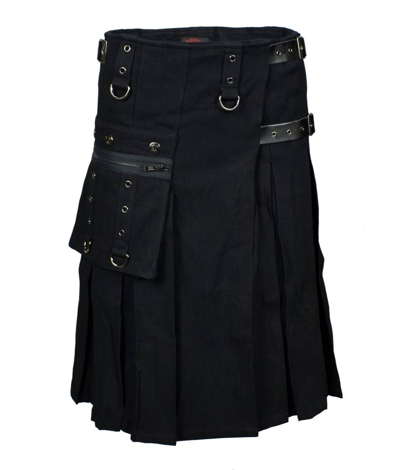 Worker Kilt Schwarz von lucyfirefashion