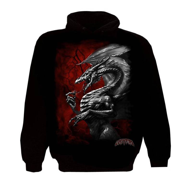 Zipper Hoody Flash Dragon von lucyfirefashion