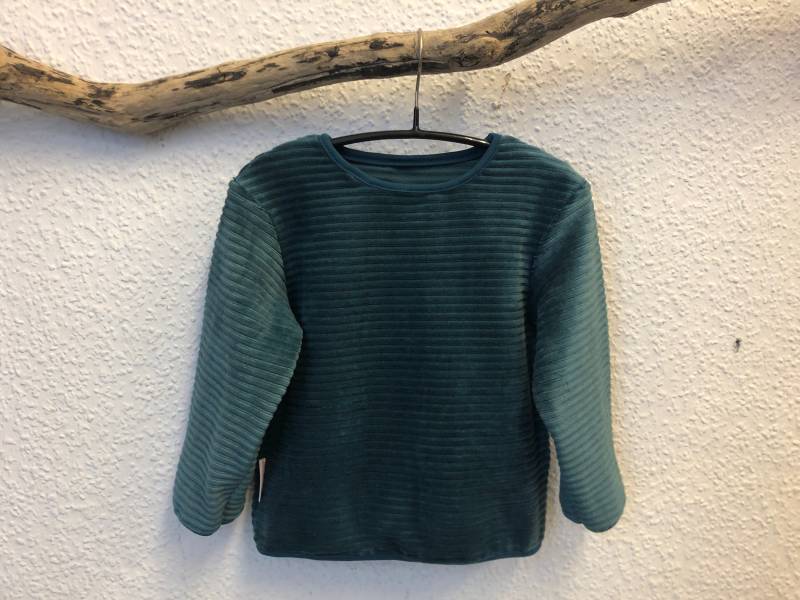 Pullover Nicky Cord "Petrol" Gr.62-140 von luettundluett