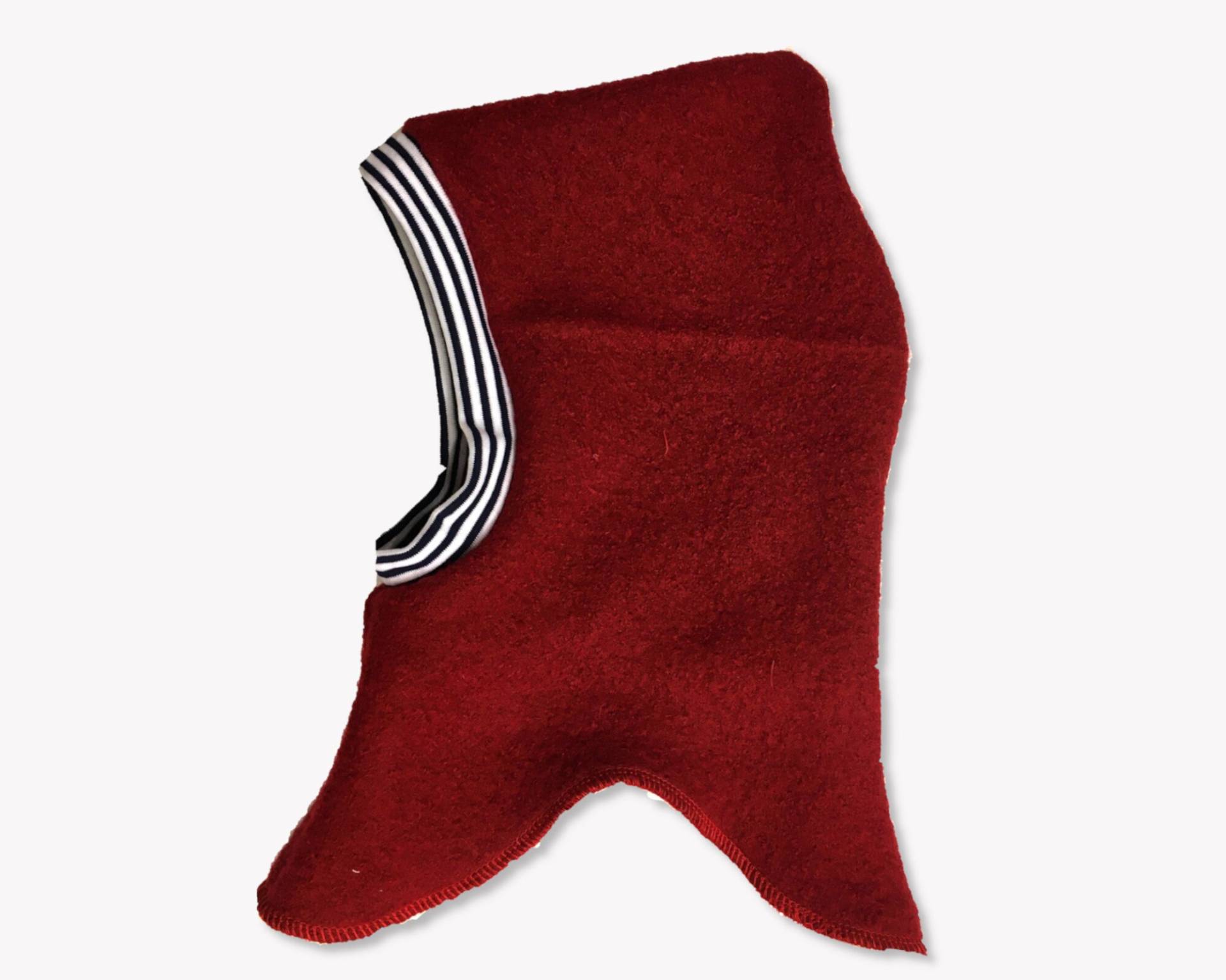 Schlupfmütze/Schalmütze Aus Wollwalk in Rot von luettundluett