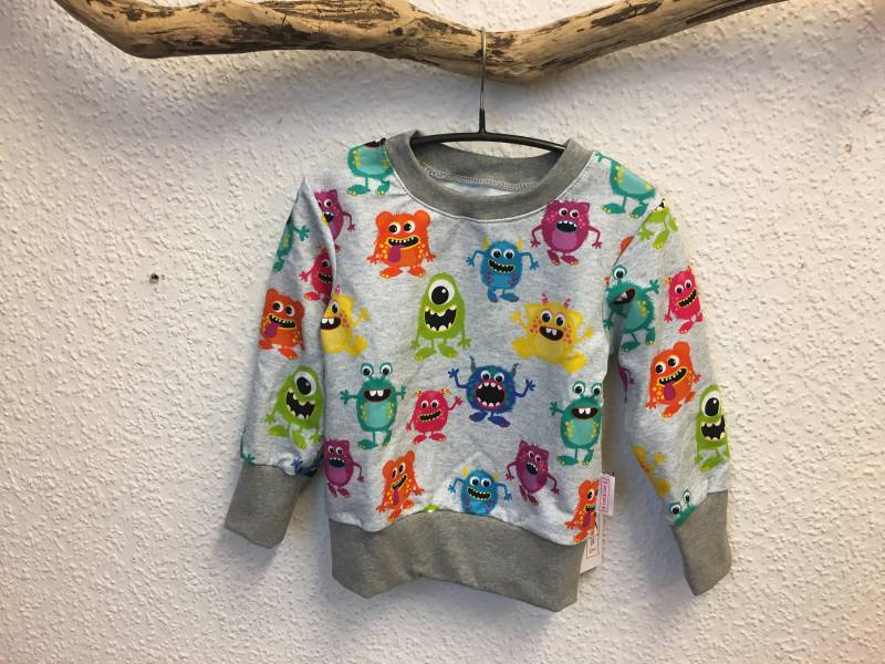 Sweatshirt Monster Gr.62 -128 von luettundluett