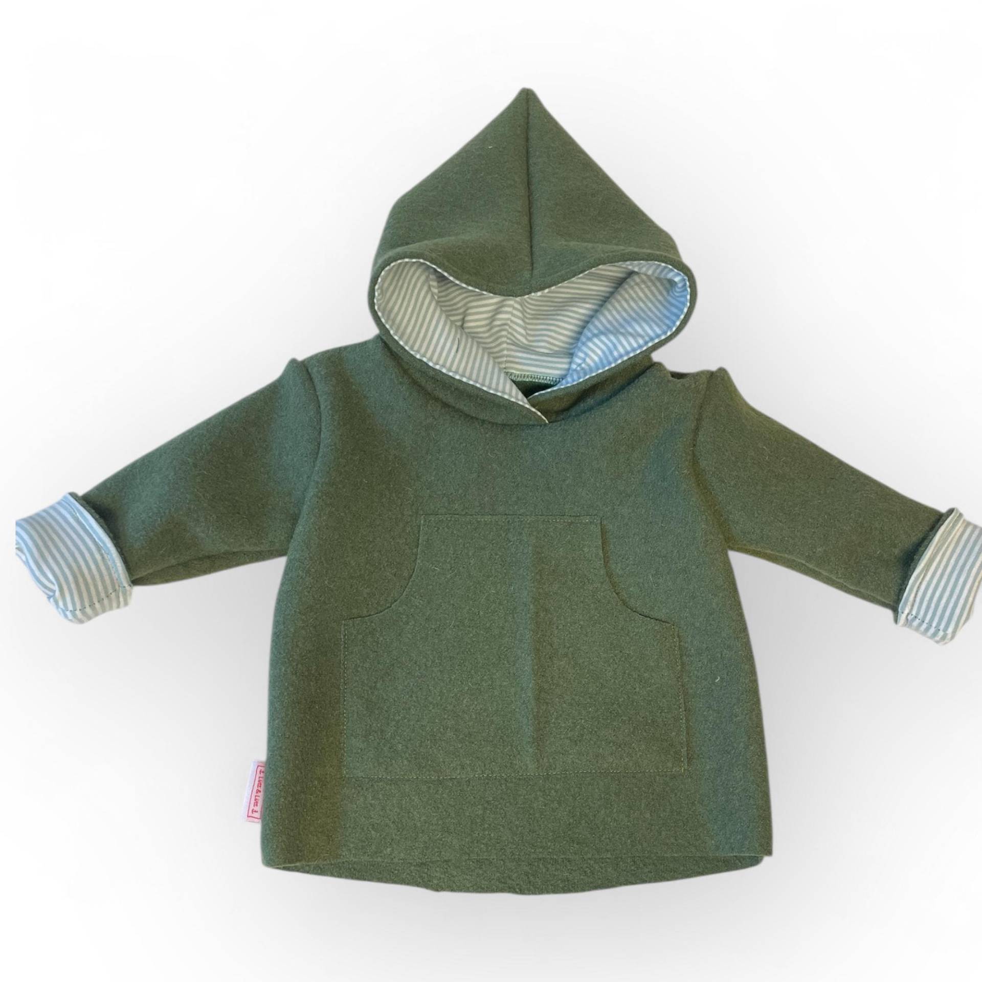 Walkpullover in Grün Gr. 74-140 von luettundluett