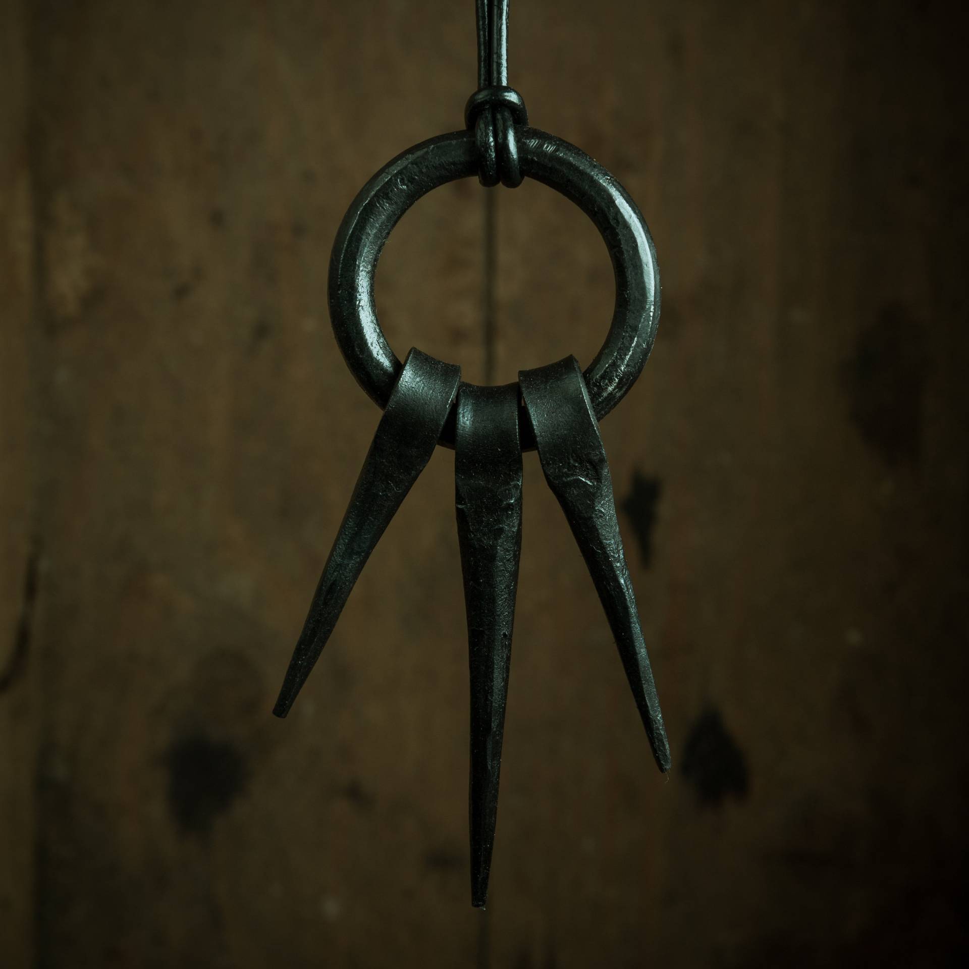 Handgeschmiedete Eisen Spike Anhänger Viking Goth Halskette Handgeschmiedete Eisen Spike Anhänger Viking Goth Halskette von lufolk