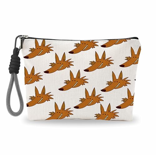 luixd Lustige Make-up-Tasche für Damen, Kosmetiktasche mit Handschlaufe, klassische, sportliche Tasche, adretter Organizer mit Reißverschluss, Damen-Essentials und Zubehör, Volldruck Comics Wolf luixd Lustige Make-up-Tasche für Damen, Kosmetiktasche mit Handschlaufe, klassische, sportliche Tasche, adretter Organizer mit Reißverschluss, Damen-Essentials und Zubehör, Volldruck Comics Wolf von luixd