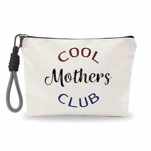 luixd Lustige Make-up-Tasche für Damen, Kosmetiktasche mit Handschlaufe, klassische, sportliche Tasche, adretter Organizer mit Reißverschluss, Damen-Essentials und Zubehör, Cooler Mothers Club luixd Lustige Make-up-Tasche für Damen, Kosmetiktasche mit Handschlaufe, klassische, sportliche Tasche, adretter Organizer mit Reißverschluss, Damen-Essentials und Zubehör, Cooler Mothers Club von luixd