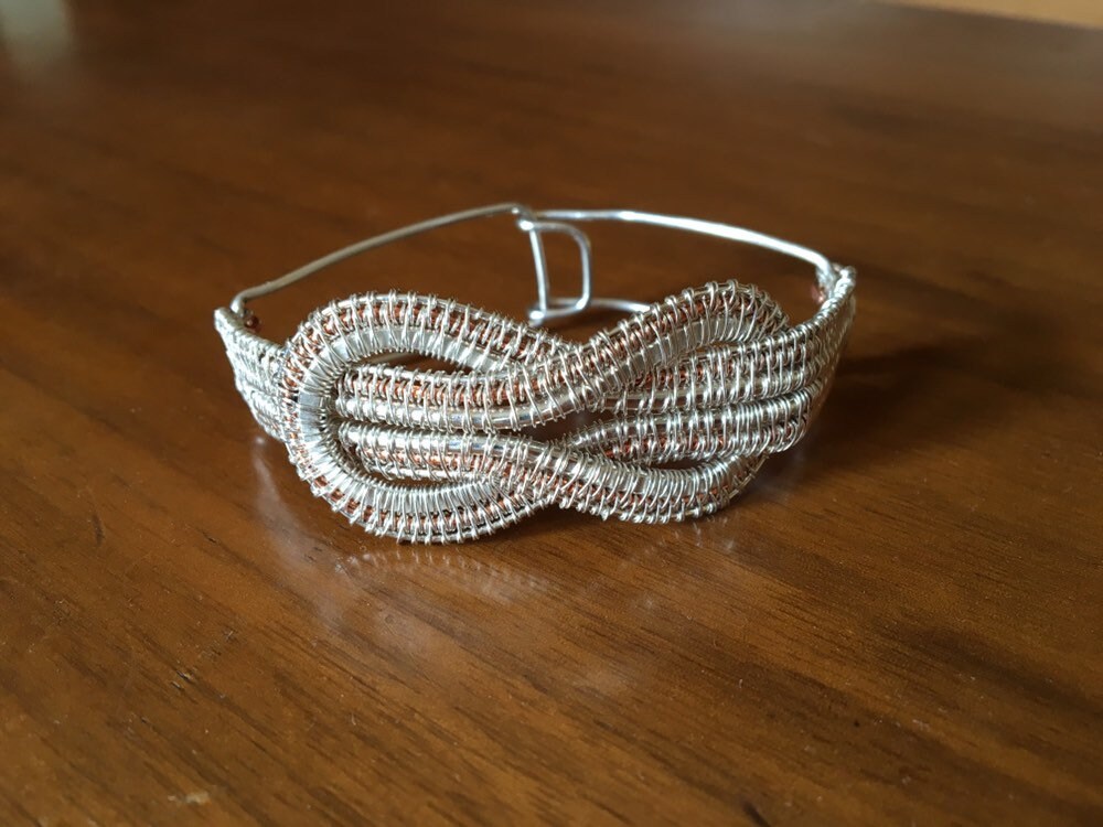 Gewebtes Armband Aus Kupfer Und Silber 925 Gewebtes Armband Aus Kupfer Und Silber 925 von lukama